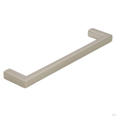 Elongated furniture handle 2108 128 Metal Silver Matte