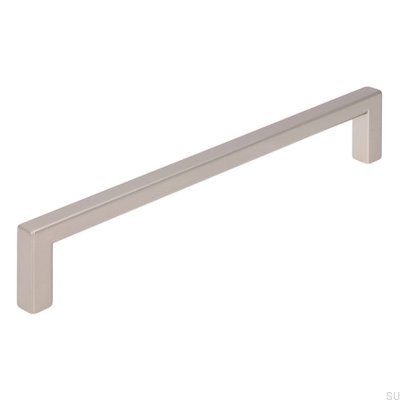 Elongated furniture handle 2108 160 Metal Silver Matte