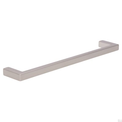 Elongated furniture handle 2108 160 Metal Silver Matte