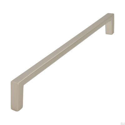 Elongated furniture handle 2108 192 Metal Silver Matte
