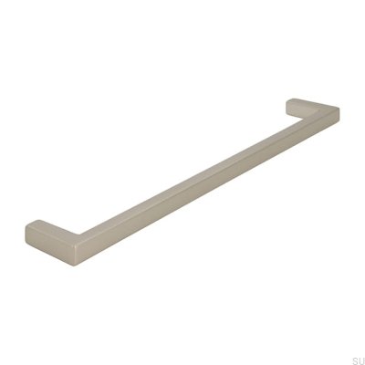 Elongated furniture handle 2108 192 Metal Silver Matte