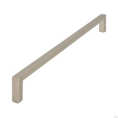 Elongated furniture handle 2108 224 Metal Silver Matte