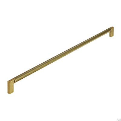 Elongated furniture handle 2457 480 Antique Gold