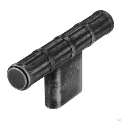 T-Bar 2607 69 Metal Furniture Knob Silver Brushed