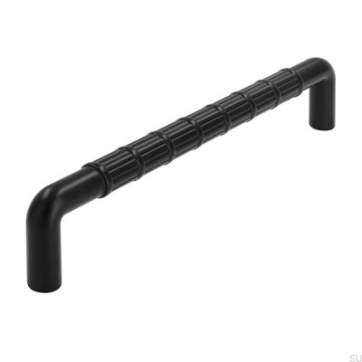 Elongated furniture handle 2608 160 Metal Matte Black