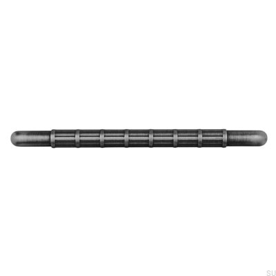 Elongated furniture handle 2608 160 Metal Silver Brushed