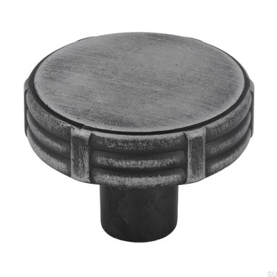 Furniture knob 2612 35 Metal Silver Brushed