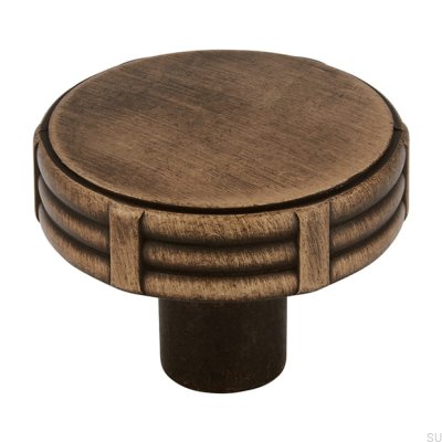 Furniture knob 2612 35 Metal Antique Gold