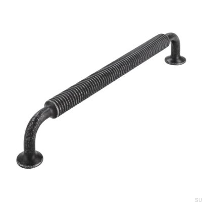 Elongated furniture handle 2630 160 Metal Silver Brushed