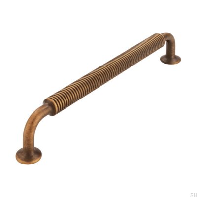 Elongated furniture handle 2630 160 Metal Antique Gold