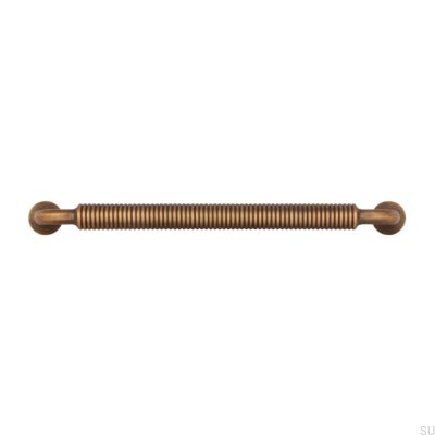 Elongated furniture handle 2630 160 Metal Antique Gold