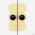 U.0.5.2.BLK --Gałka-meblowa-z-podkładką-Odete-M-Pillow-Countess-Mosiężna-Czarna-ze-Złotym-Nielakierowanym-Szczotkowanym-(2 sztuki)-Open&Hide-Skandynawskie-Uchwyty_1