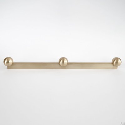 Marbelo 12 370 Brass Unvarnished Elongated Furniture Handle