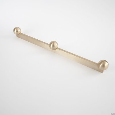 Marbelo 12 370 Brass Unvarnished Elongated Furniture Handle