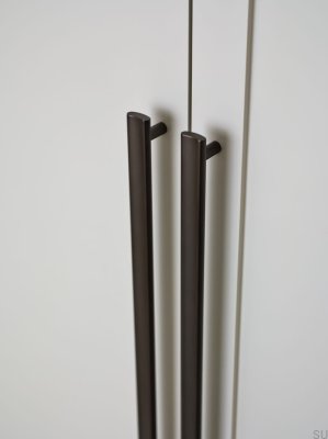 Bean 288 Black Chrome Brushed Furniture Handle