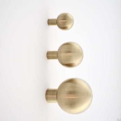 Wall hanger Ball 20 Brass Unvarnished