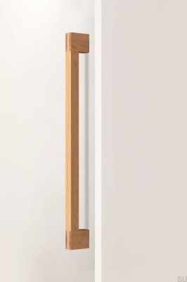 Hako Big 480 Wooden Oak Elongated Single-Sided Furniture Handle