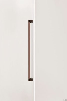 Casey Big 736 Single-sided Elongated Furniture Handle, Aluminum, Matte Brown