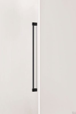 Casey Big 736 Single-Sided Elongated Furniture Handle, Aluminum, Matte Black