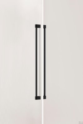 Casey Big 736 Double-Sided Elongated Furniture Handle, Aluminum, Matte Black