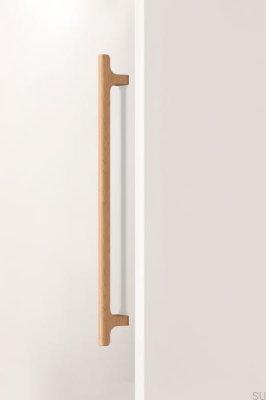 Hinoki Wood Big 416 Wooden Oak Elongated Furniture Handle