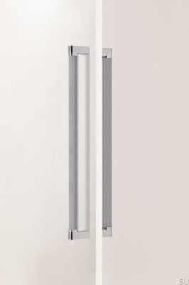 Brooklyn Big 448 Aluminum Nickel-plated Polished Double-sided Furniture Handle