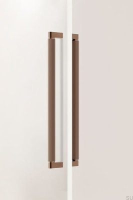 Brooklyn Big 448 Aluminum Brown Brushed Double-Sided Elongated Furniture Handle