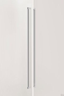 Brooklyn Big 1056 Aluminum Polished Nickel Double-Sided Elongated Furniture Handle