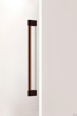 Casey Big 416 Single-Sided Elongated Furniture Handle, Aluminum, Matte Brown