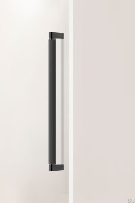 Brooklyn Big 448 Aluminium Black Titanium Elongated Single-Sided Furniture Handle