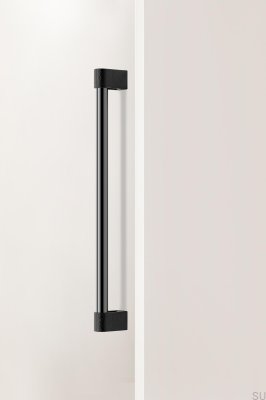 Casey Big 416 Aluminum Black Titanium Polished Elongated Furniture Handle