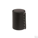 Zdjecie galki Laderknopp Czarnej pokrytej czarna skora