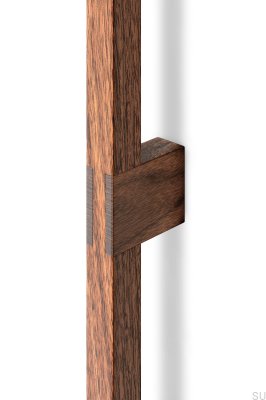 Hako 960 Wooden Walnut Elongated Furniture Handle