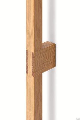 Hako 960 Wooden Oak Elongated Furniture Handle
