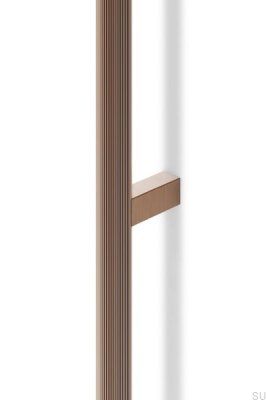 Brooklyn 1056 Aluminum Brown Brushed Elongated Furniture Handle