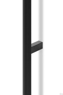 Brooklyn 1056 Elongated Furniture Handle Aluminum Black Brushed