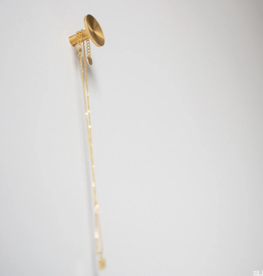 Sture 28 Furniture Hanger Brushed Brass Unpainted