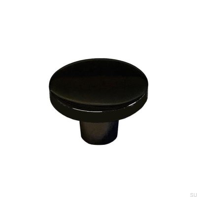 Furniture knob Rivet 25 Metal black