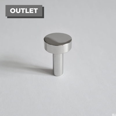 Furniture Knob Nena S Inox Silver Polished