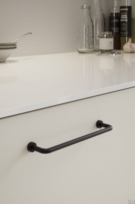 Lounge 160 Metal Matt Black Furniture Handle