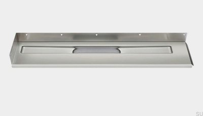 Linear drain 1002 1200 Left flange Wall steel