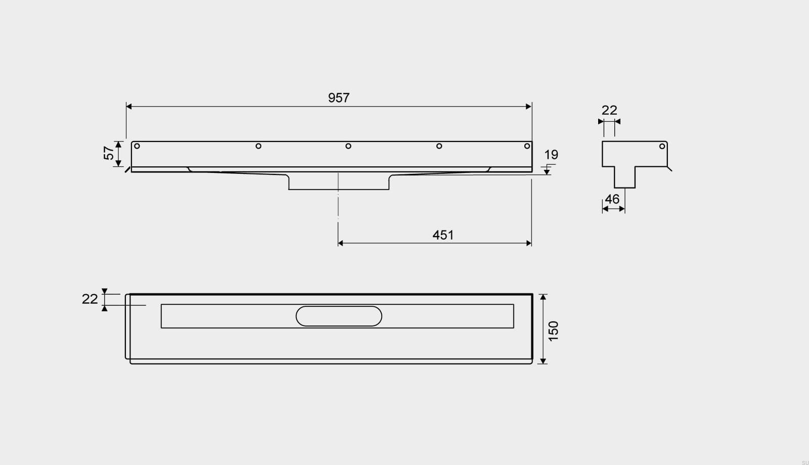 10030900--Odpływ-liniowy-1003-900-Kołnierz-prawy-Przyścienny-Stalowy-Unidrain-Skandynawskie-Uchwyty_2