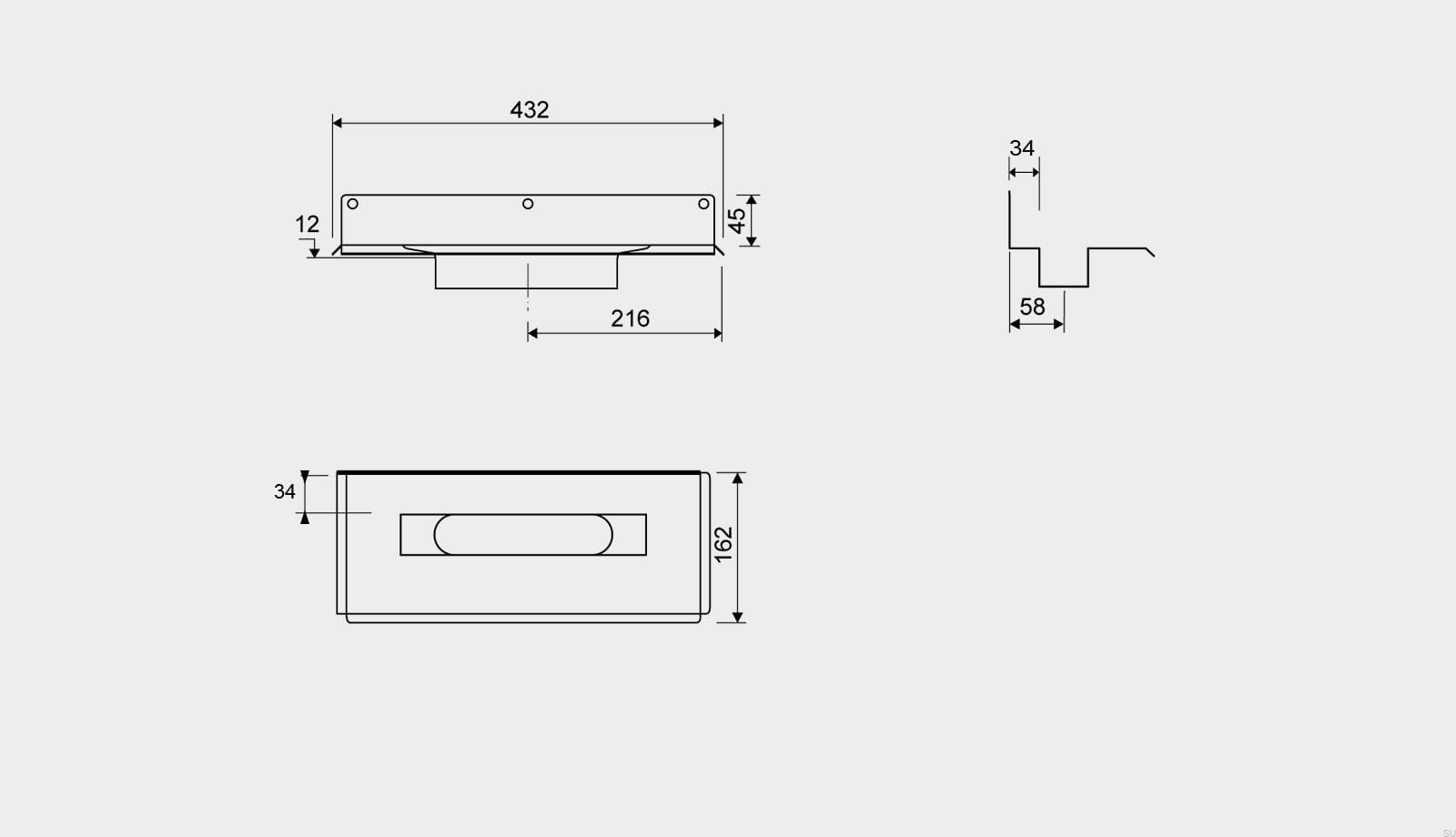 10040303--Odpływ-liniowy-1004-300-Kołnierz-tylny-przesunięty-12-mm-Przyścienny-Stalowy-Unidrain-Skandynawskie-Uchwyty_2