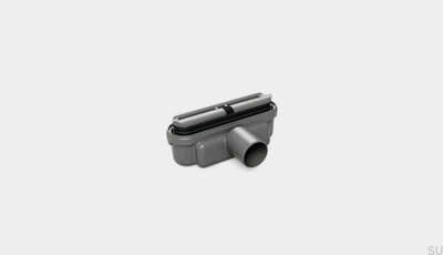 Drain module with horizontal outlet 50 mm with removable siphon and low mounting profile