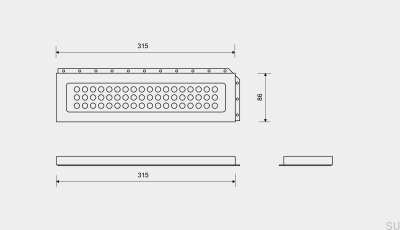 Shower shelf ClassicLine Classic Brushed Steel