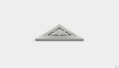ClassicLine Anniversario Triangular Corner Shower Shelf Brushed Steel