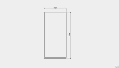 GlassLine 1200 shower screen