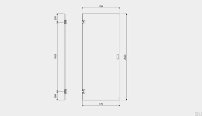 GlassLine 800 shower doors