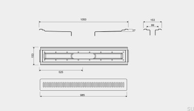 Vinyl Floor Drain Kit 4004 1000 Steel
