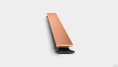 HighLine 833 Steel Copper PVD linear drain panel